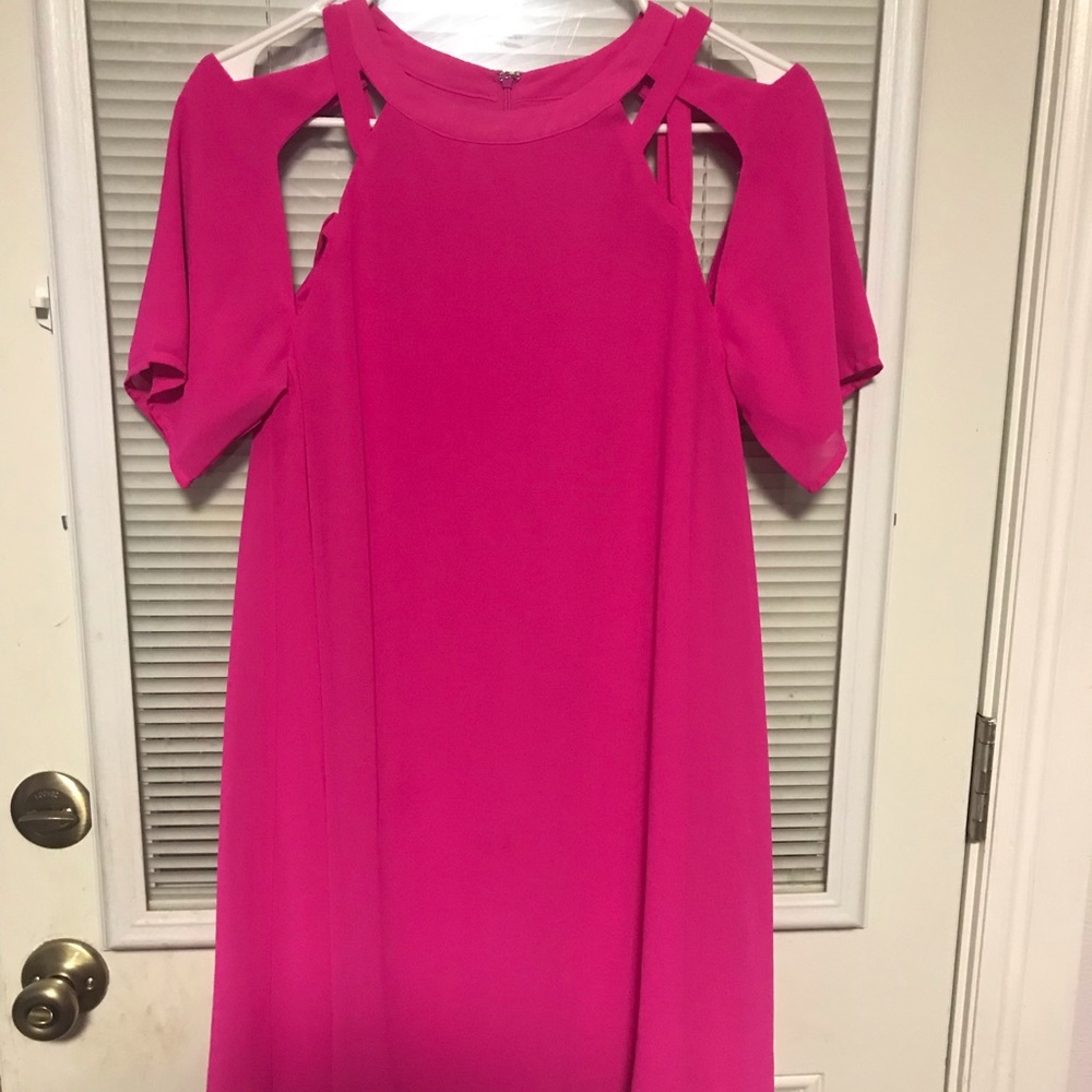 Hot pink dress. Make me an offer.